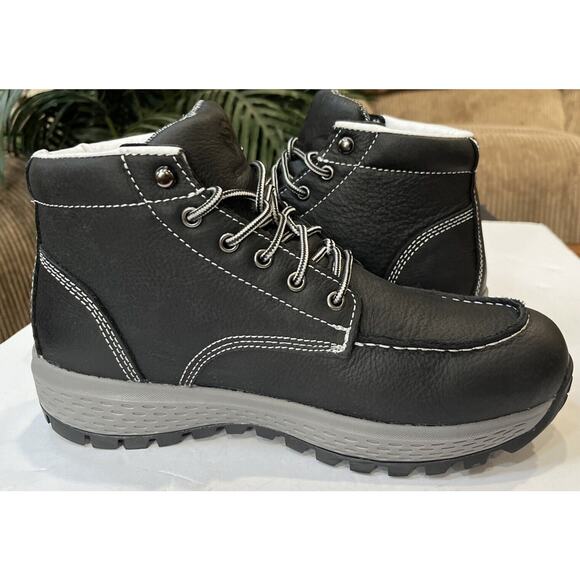 Men’s Sureway Lightweight Black Mock Wedge Black 10 F2413-18 Worn Once - Picture 4 of 9